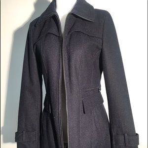 Calvin Klein • Navy Wool Coat